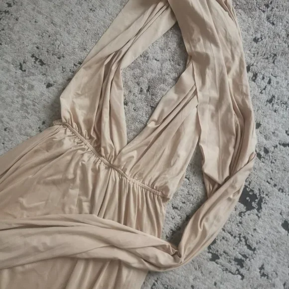 Nude Infinity Wrap Dress - Picture 3 of 3